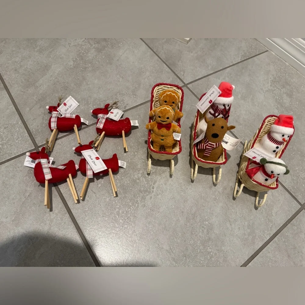 Target Holiday Decor Set with Red and White Accents